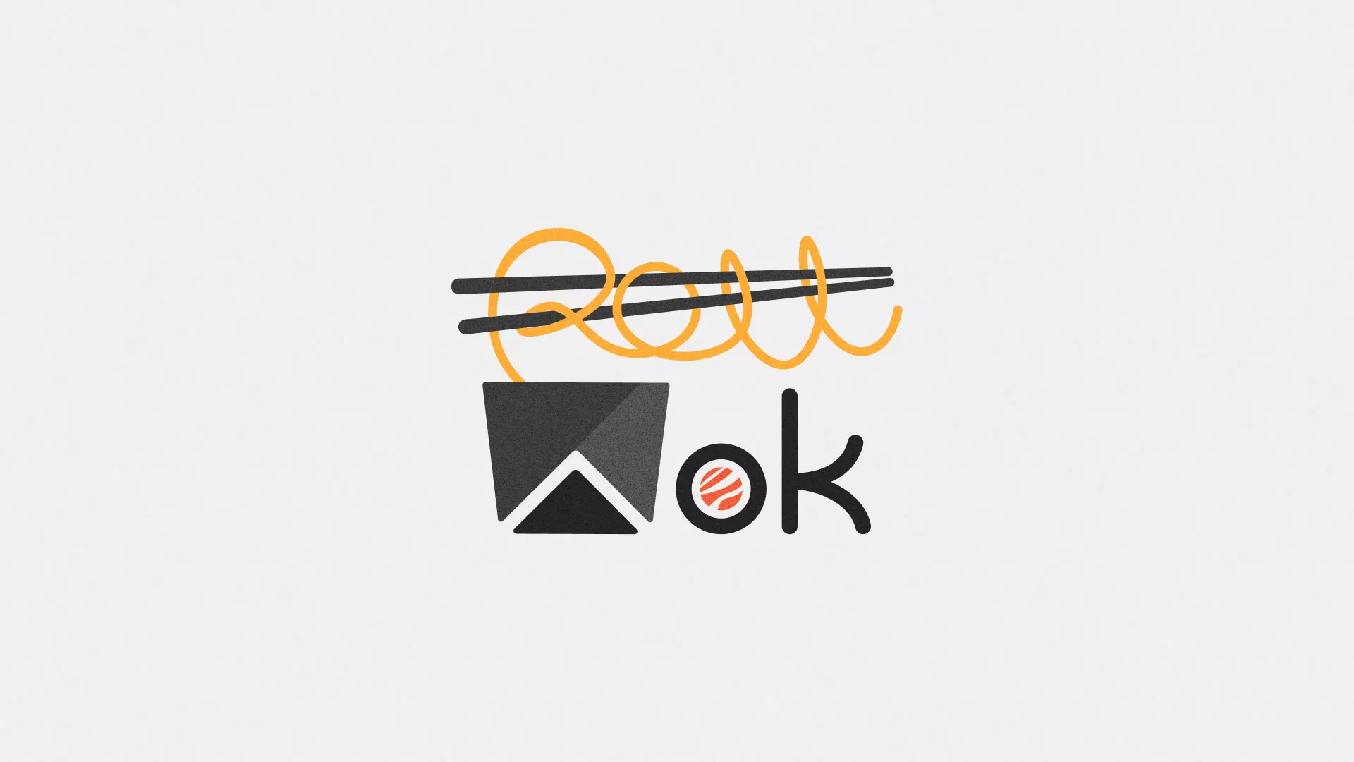 Разработка логотипа суши-бара «Roll Wok Club» в Тимашёвске